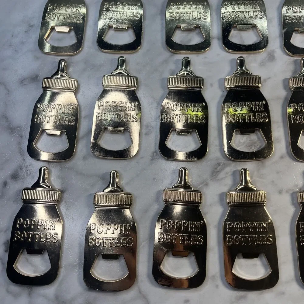 Baby Bottle Openers for Baby Shower Party Favors, Gifts keepsake, boys 24 piece